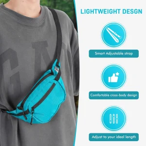 Large Capacity Waist Bag with Bonus Bag - Perfect for Outdoor Enthusiasts!