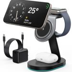 3 in 1 Wireless Charger Charging Station for iPhone,Qi2 Certified 15W Magnetic Charging Stand for Mag-Safe with 30W USB C Adapter&Friendly Night Light for iPhone 16/15/14/13/12,Apple Watch,AirPods : Cell Phones & Accessories