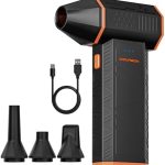WOLFBOX MF50 Compressed Air Duster-110000RPM Super Power Electric Air Duster, 3-Gear Adjustable Mini Blower with Fast Charging, Dust Blower for Computer, Keyboard, House, Outdoor and Car : Electronics