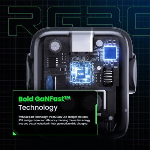 UGREEN Uno 30W USB C Charger Block, Compact Robot GaN Fast Charger for iPhone 17, Gifts for Women Men, Compatible with iPhone 17/16/15, Galaxy S25/S24/S23, Pixel 10/9/8, iPad, Black : Cell Phones & Accessories - Image 7