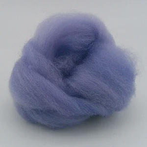 Lavender Haze - Hand Dyed Purple Fiber Roving - 0.17 oz / 5 g - Falkland Wool