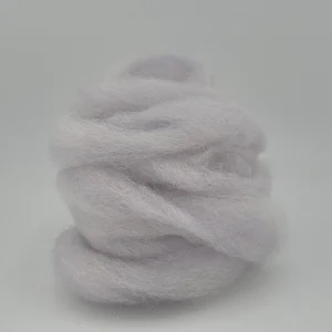 Purplish Grey - Hand Dyed Purple Fiber Roving - 0.17 oz / 5 g - Falkland Wool