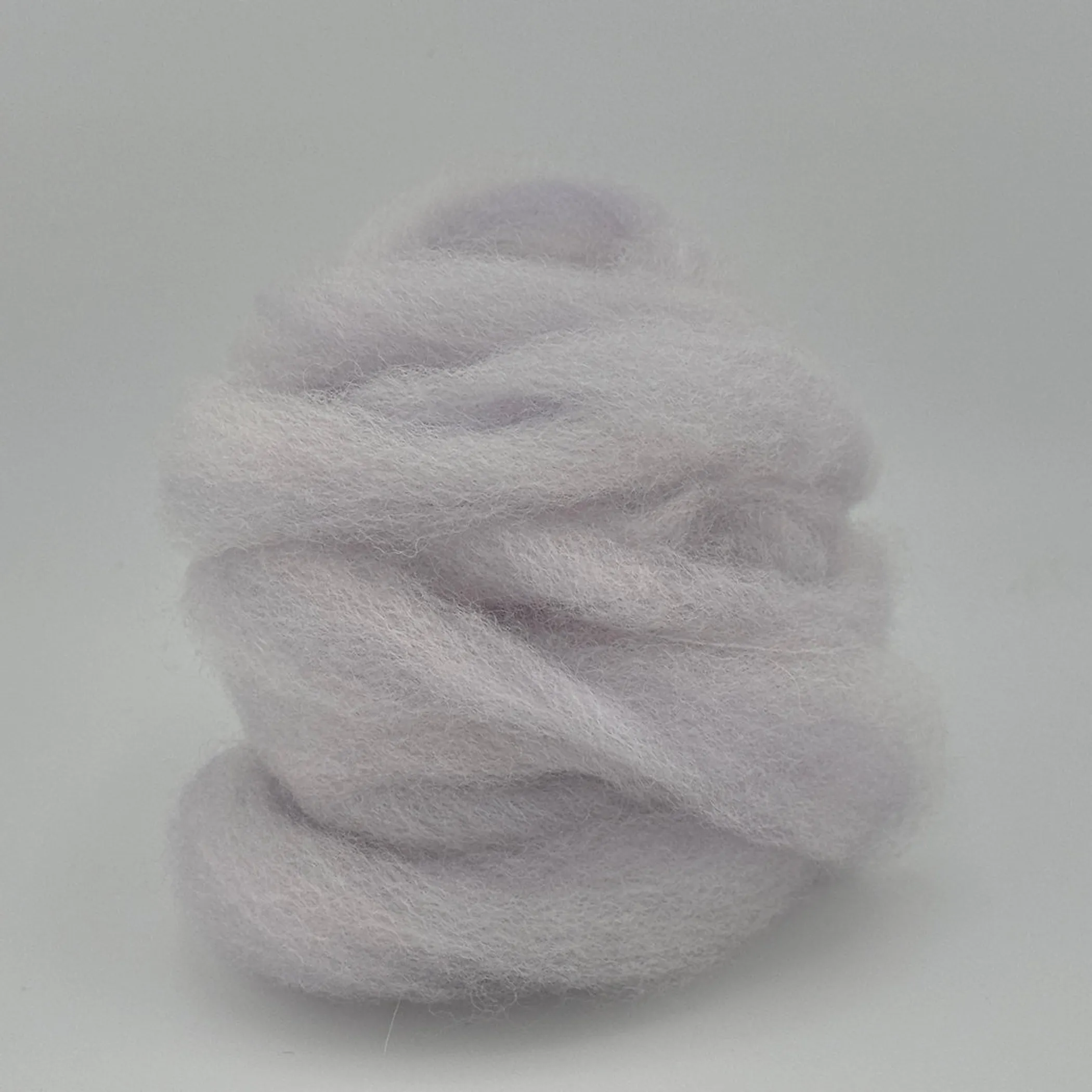 Purplish Grey - Hand Dyed Purple Fiber Roving - 0.17 oz / 5 g - Falkland Wool