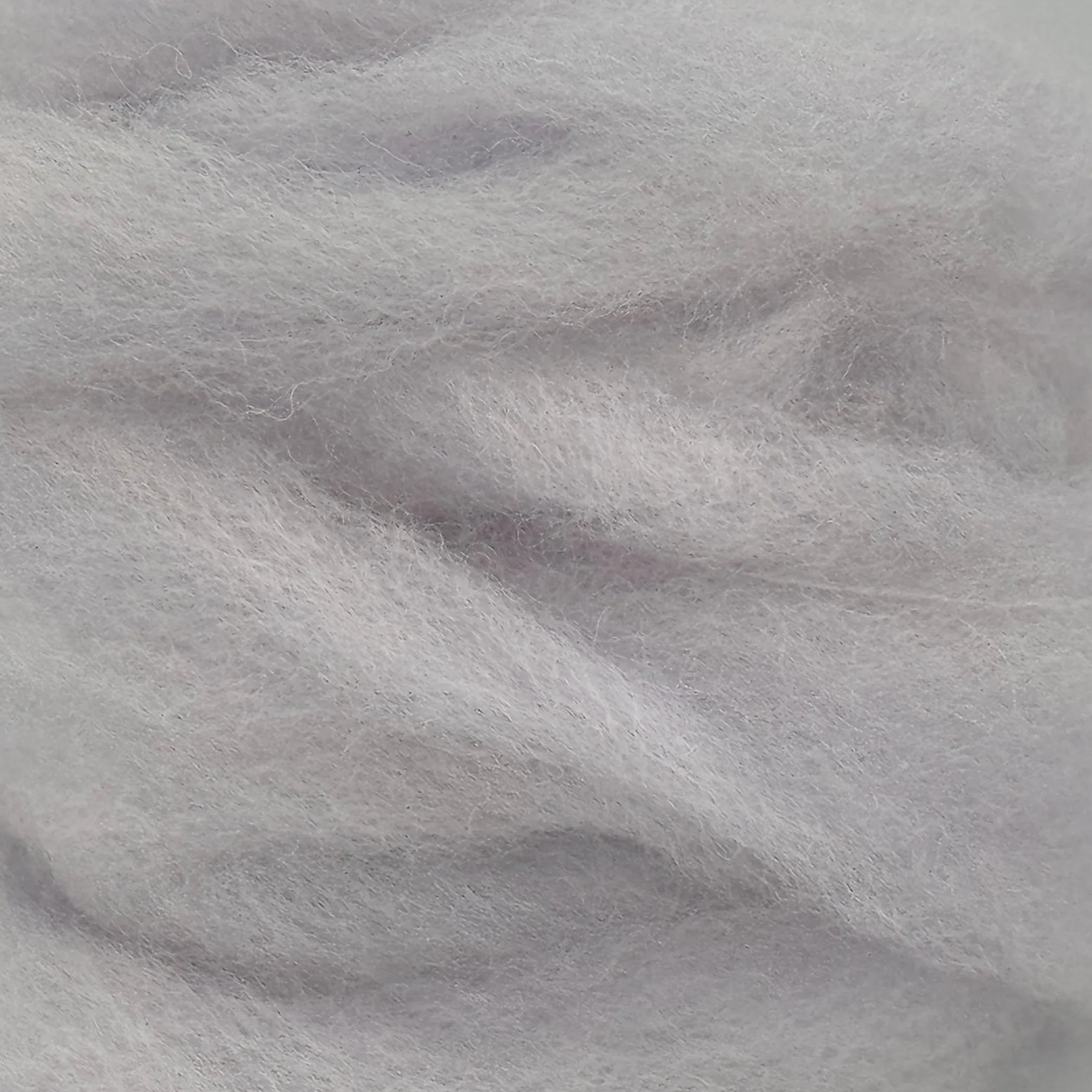 Purplish Grey - Hand Dyed Purple Fiber Roving - 0.17 oz / 5 g - Falkland Wool - Image 3