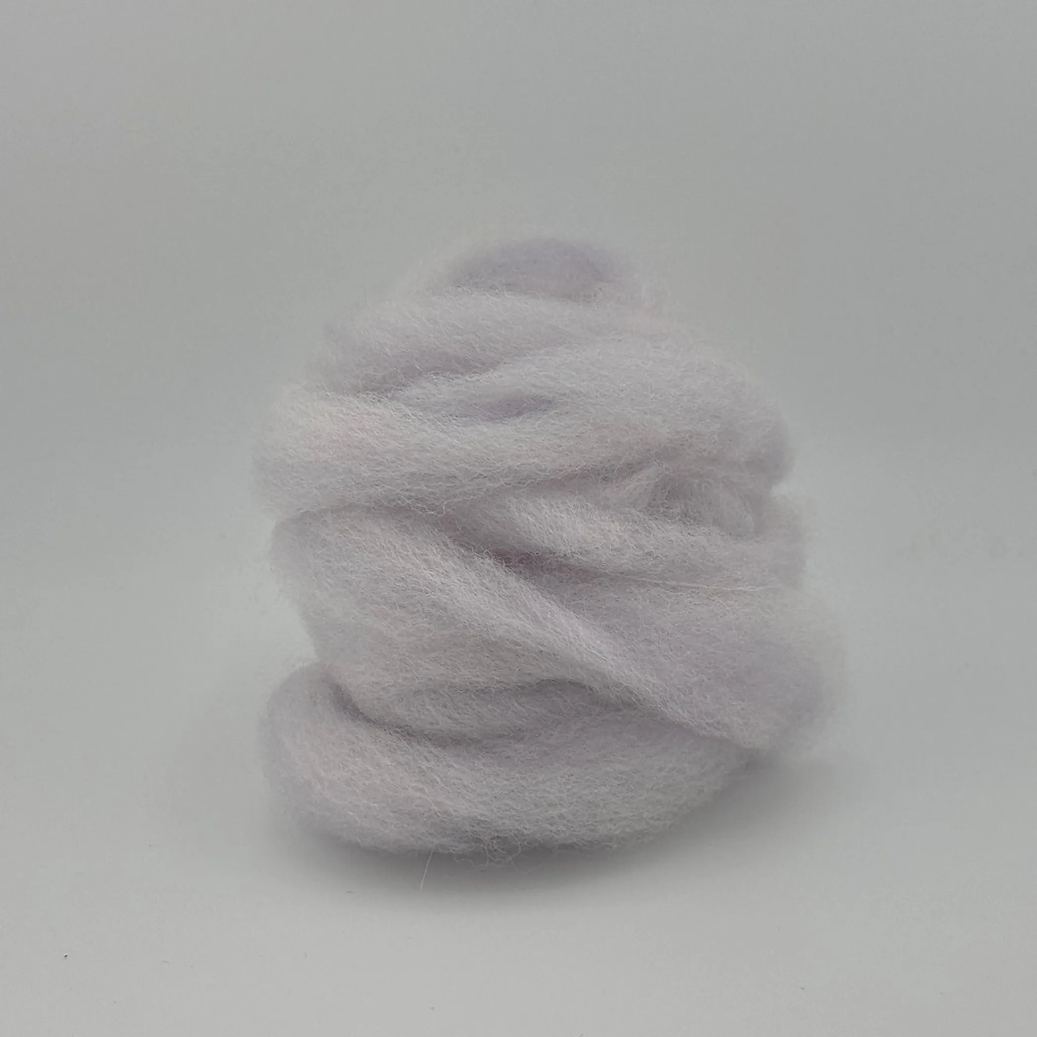 Purplish Grey - Hand Dyed Purple Fiber Roving - 0.17 oz / 5 g - Falkland Wool - Image 4