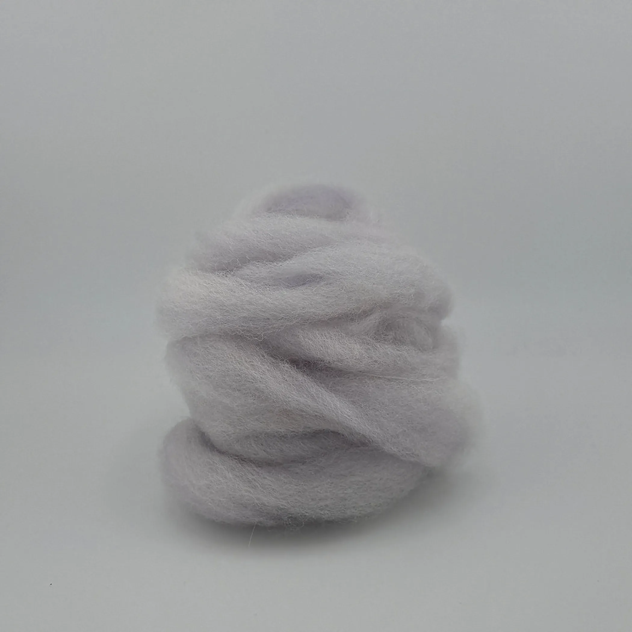 Purplish Grey - Hand Dyed Purple Fiber Roving - 0.17 oz / 5 g - Falkland Wool - Image 5