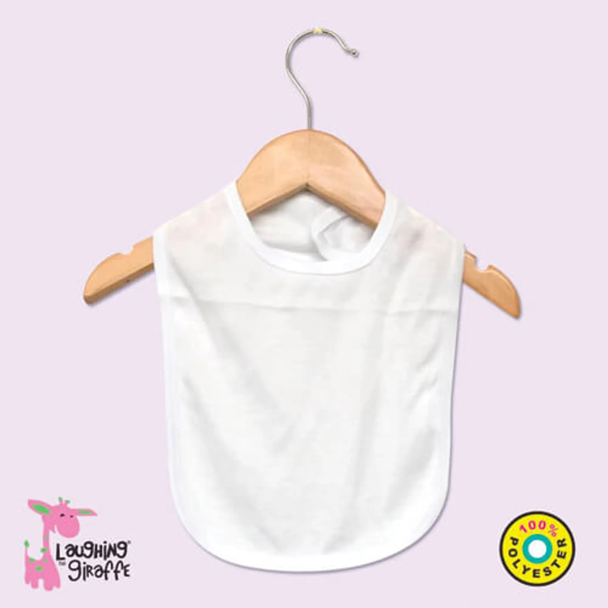 1067-LG4461WWhiteOneSIze.0.td_size_1 The Laughing Giraffe Baby Bib - Image 1