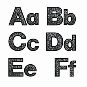 Bodacious Black Punch-Out Letters