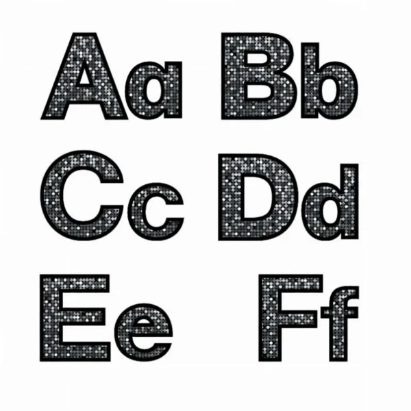 Bodacious Black Punch-Out Letters