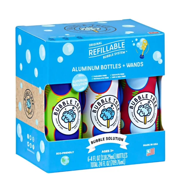 Aluminum Refillable Bubble Bottles