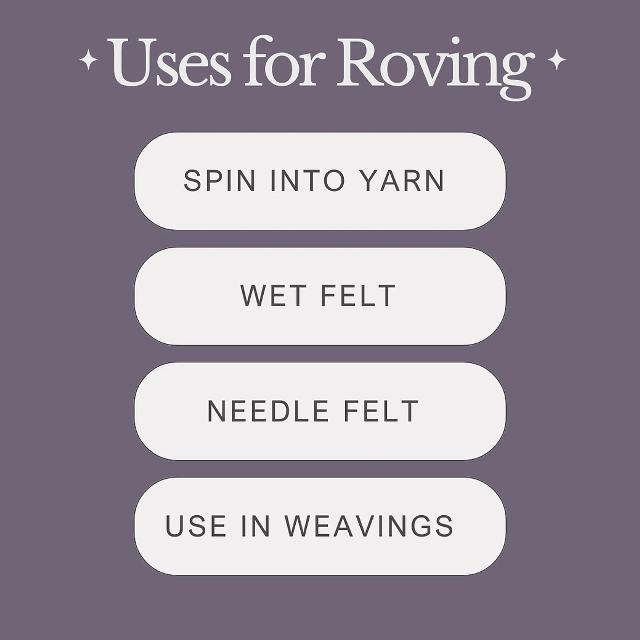 Morning fog - Hand Dyed Purple Fiber Roving - 0.17 oz / 5 g - Falkland Wool - Image 3