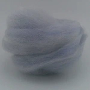 Ghost Grey - Hand Dyed Purple Fiber Roving - 0.17 oz / 5 g - Falkland Wool