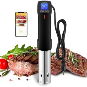 INKBIRD ISV-100W Sous Vide Cooker with WiFi & App Control | 1000W Sous Vide Machine for Steak, Chicken, Fish | Ultra-Quiet, 14 Presets Recipes, Timer Control | Immersion Circulator for Sous-Vide : Home & Kitchen