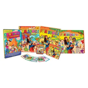 Children's Yoga DVD, CD, Activity Book & Game Cards Kit