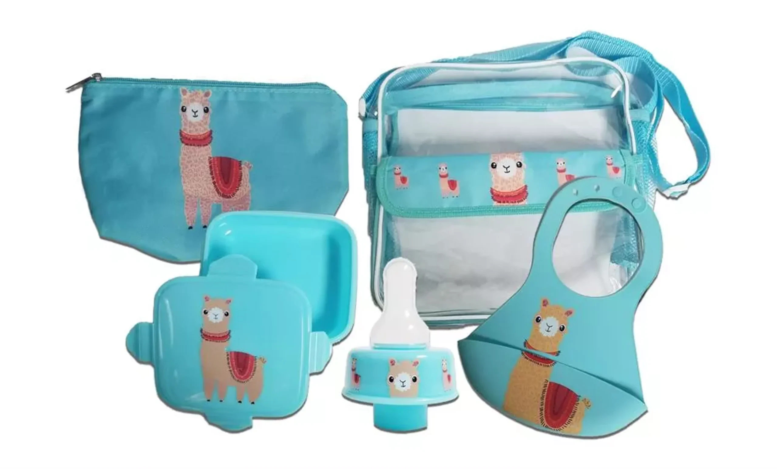 Refresh-A-Baby Feeding Essentials Kit Includes: Universal Bottle Top Adaptor Resealable Container Silicone Bib Clear Travel Bag (Texas) - Image 2