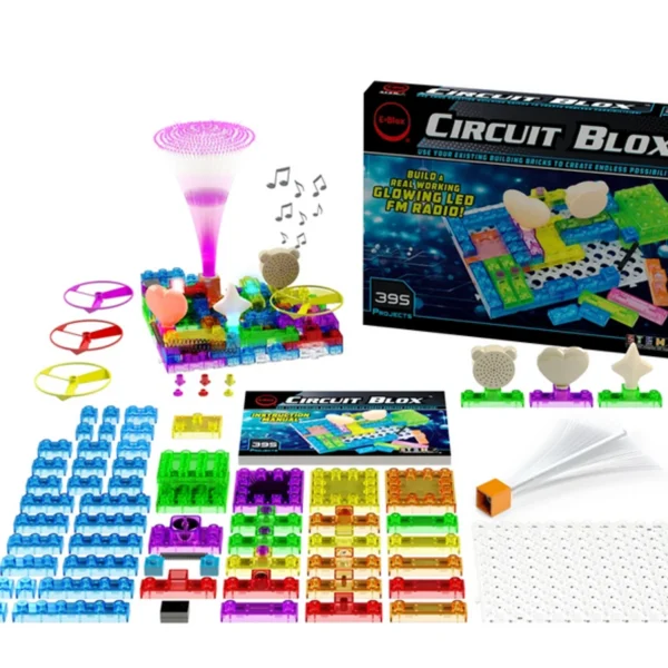 Circuit Blox 395- Circuit Board Building Blocks Toys for Kids