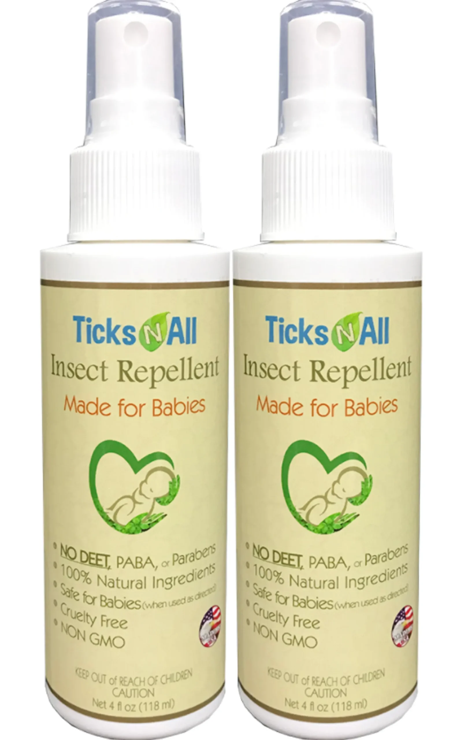 All Natural Insect Repellent 4 Babies 4oz - Image 2