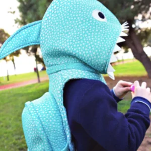 Shark - Hooded Backpack - Water-repellent