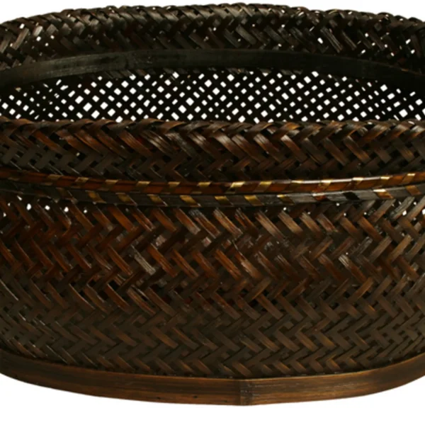 13.75" Oval Bamboo Basket