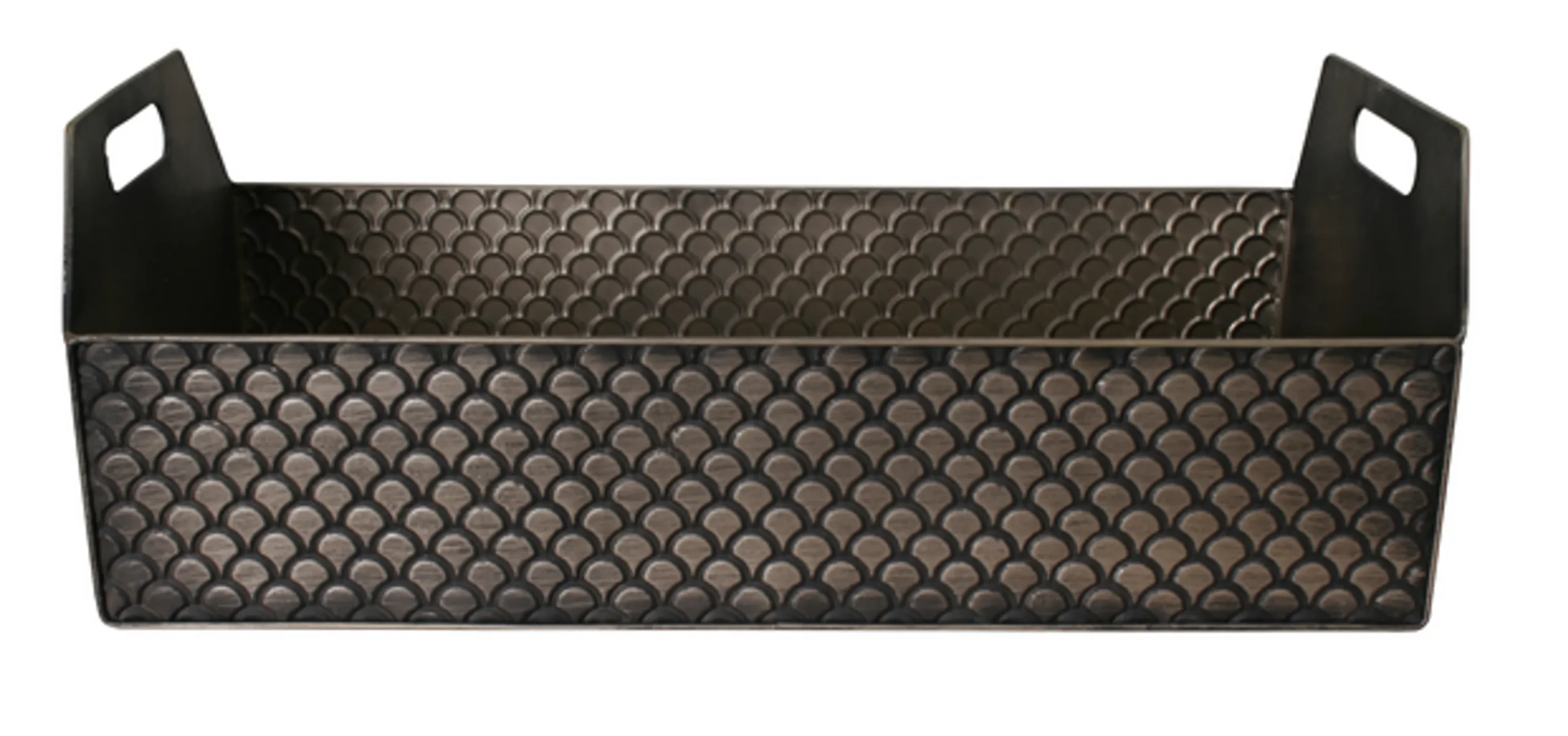 51552041348.0.td_size_1-1.webp 22" Black Metal Container w/Scale Pattern - Image 1