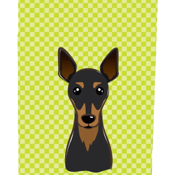 Checkerboard Design with Dog Ultra Hugger for slim cans