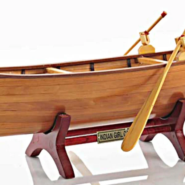 J.H. Rushton-Inspired Indian Girl Model Canoe