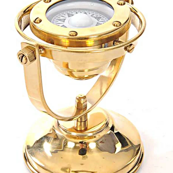 Fully Functional Brass Gimbaled Compass
