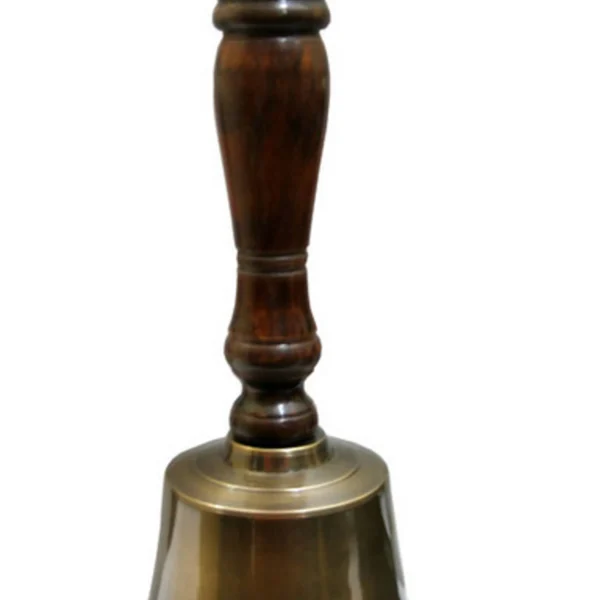 Brass Cruise Line Hand Bell Replica- 8 Inches