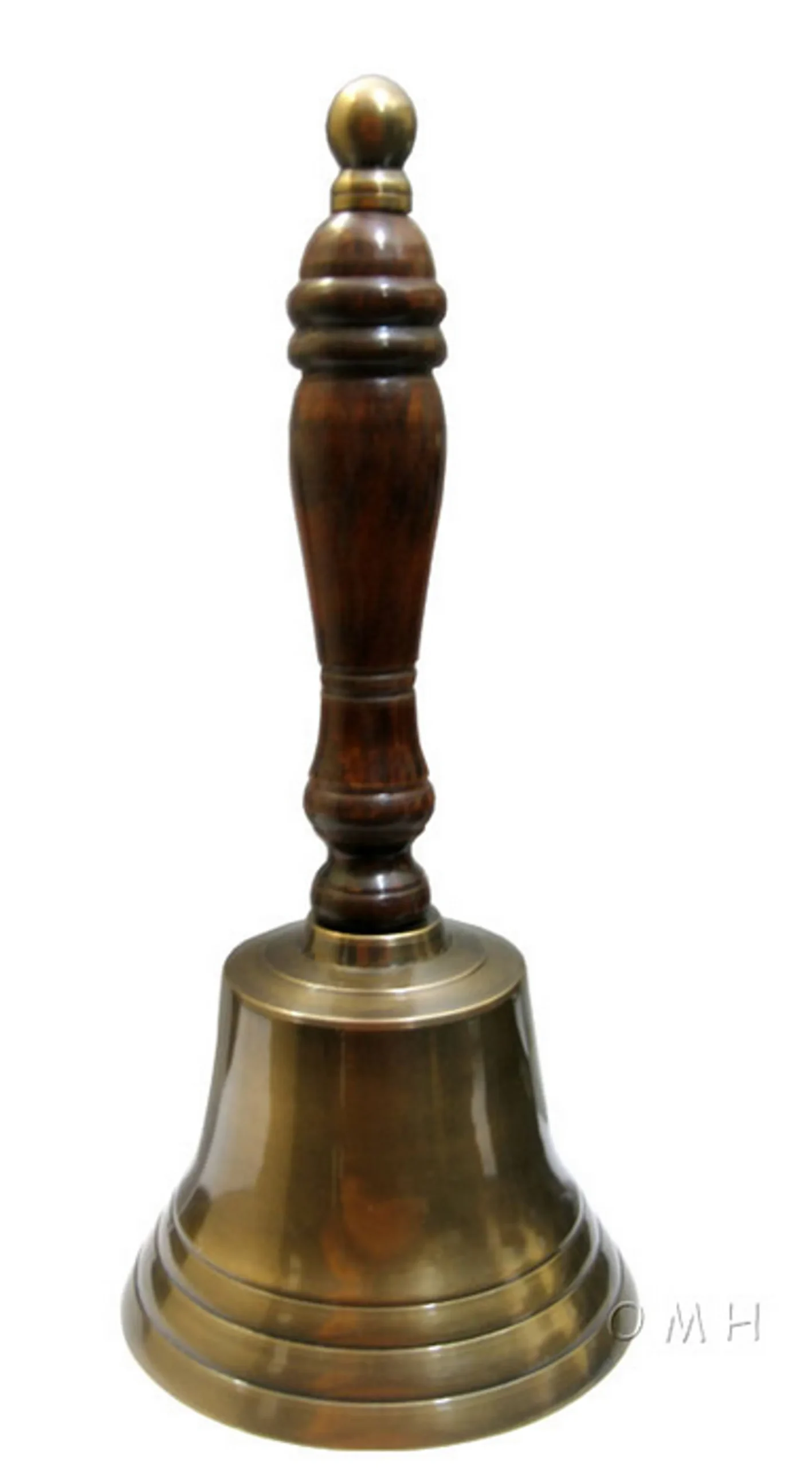 616983880463.0.td_size_1 Brass Cruise Line Hand Bell Replica- 8 Inches - Image 1