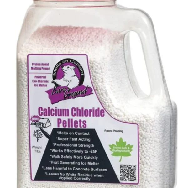 7lb Jug of Bare Ground Calcium Chloride Pellets w/ Infused Traction Granules
