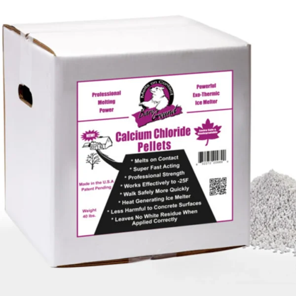 40lb Box of Bare Ground Calcium Chloride Pellets