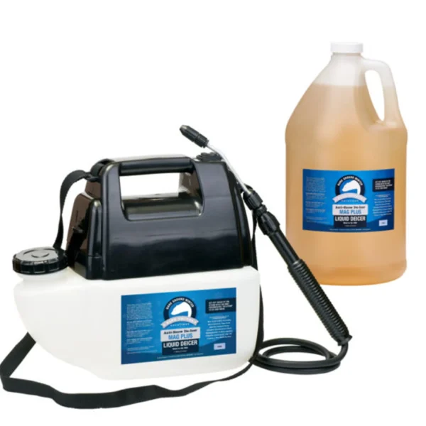 Battery Mag Plus powered sprayer w/ 1 gallon of liquid deicer