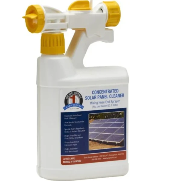 1 Shot Concentrated Solar Panel Cleaner with Mixing Hose End Sprayer