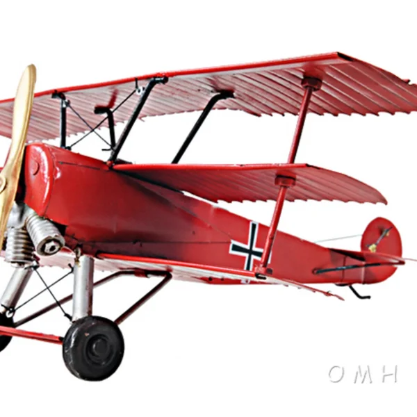 1917 Red Baron Fokker Triplane Model Fighter Aircraft- 1:30 Scale