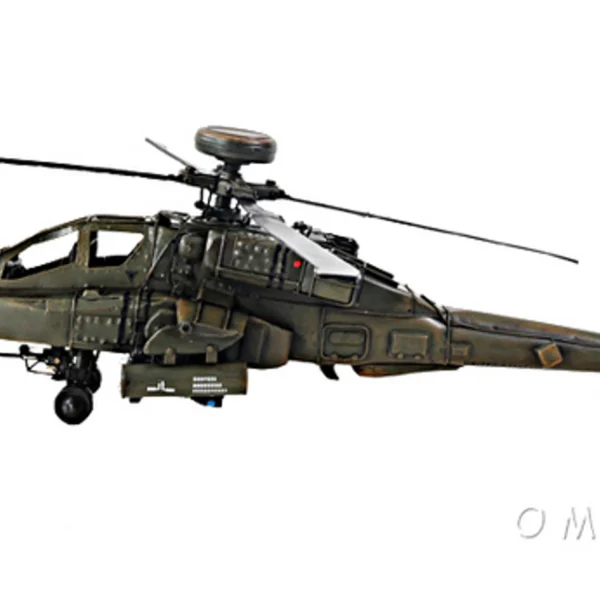 1976 Boeing Ah-64 Apache Attack Helicopter Model- 1:39 Scale