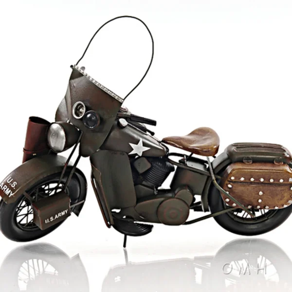 1942 WLA Harley-Davidson Motorcycle U.S. Army Specifications Model- 1:12 Scale