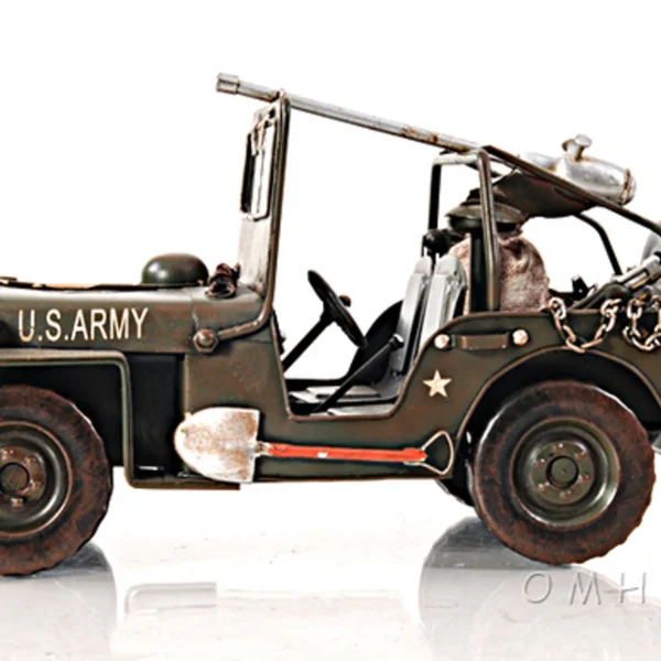 Green 1940 Willy Overland Model Jeep- 1:12 Scale
