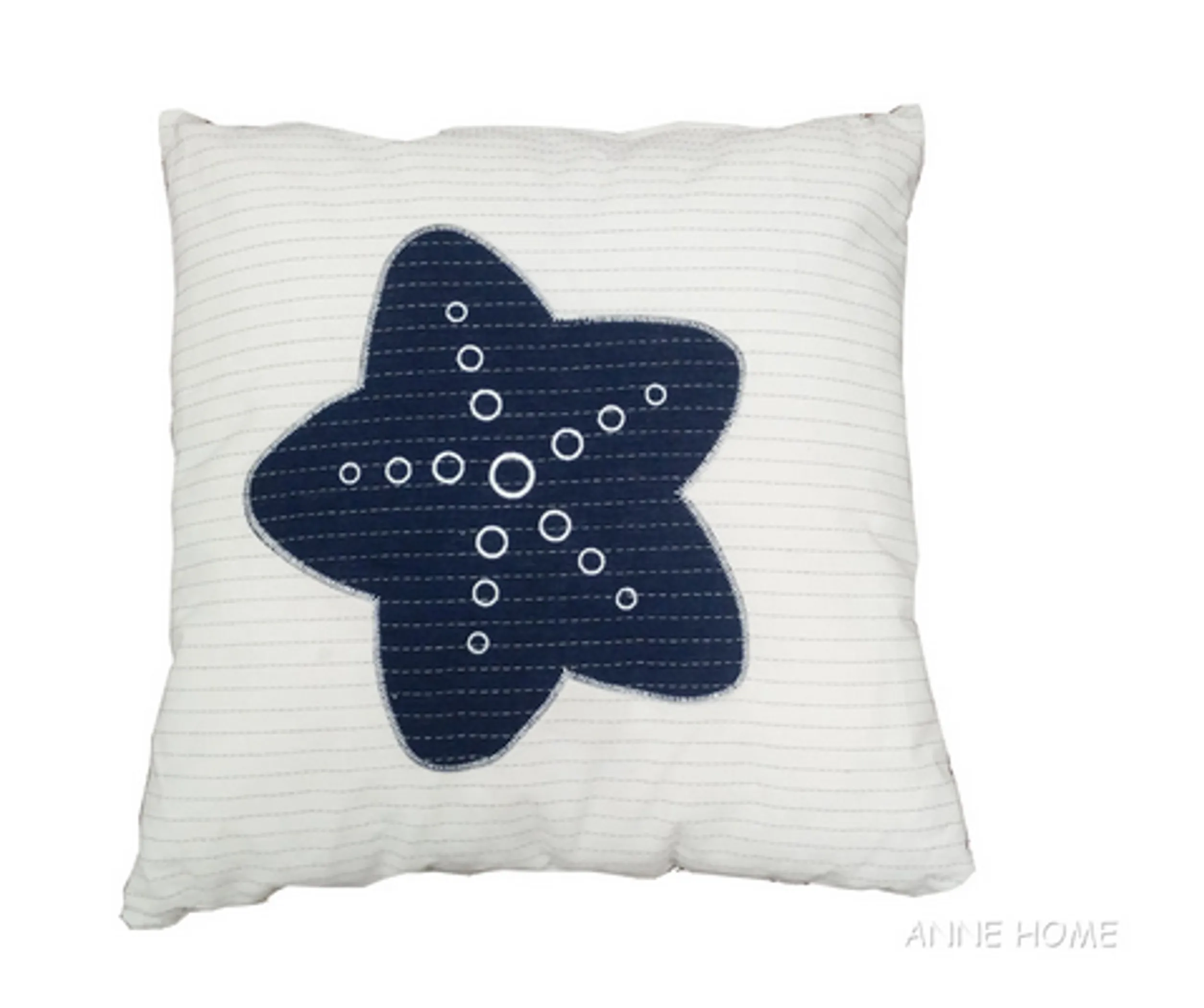 640901137148.0.td_size_1 Anne Home - White Pillow with a Blue Star - Image 1