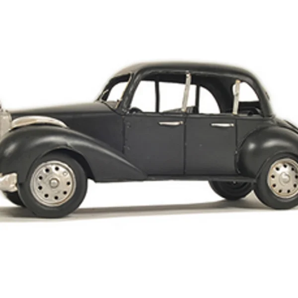 1937 Plymouth P4 Deluxe Black Metal Model Car