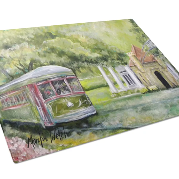 Transportation Glass Cutting Board Large