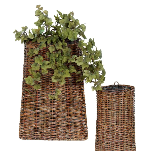 Baskets (Set of 2) 12"H, 18"H Rattan