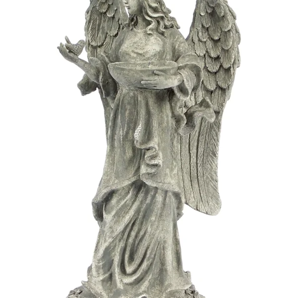 Angel Birdfeeder 23"H Dolomite