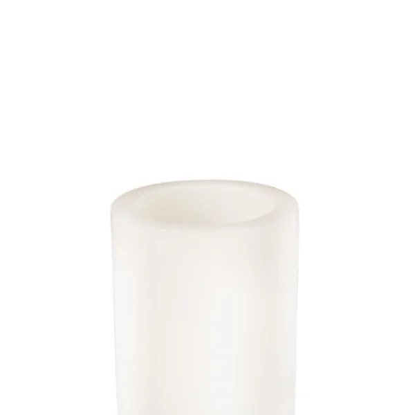 LED Wax Pillar Candle (Set of 4) 4"Dx5"H Wax/Plastic - 2 D Batteries Not Included