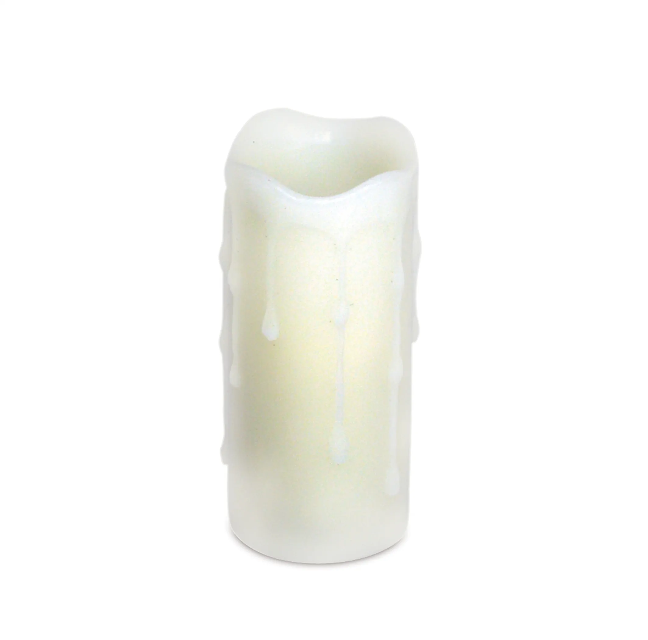 746427468589.0.td_size_1 LED Wax Dripping Pillar Candle (Set of 6) 1.75"Dx4"H Wax/Plastic - 2 AA Batteries Not Included - Image 1