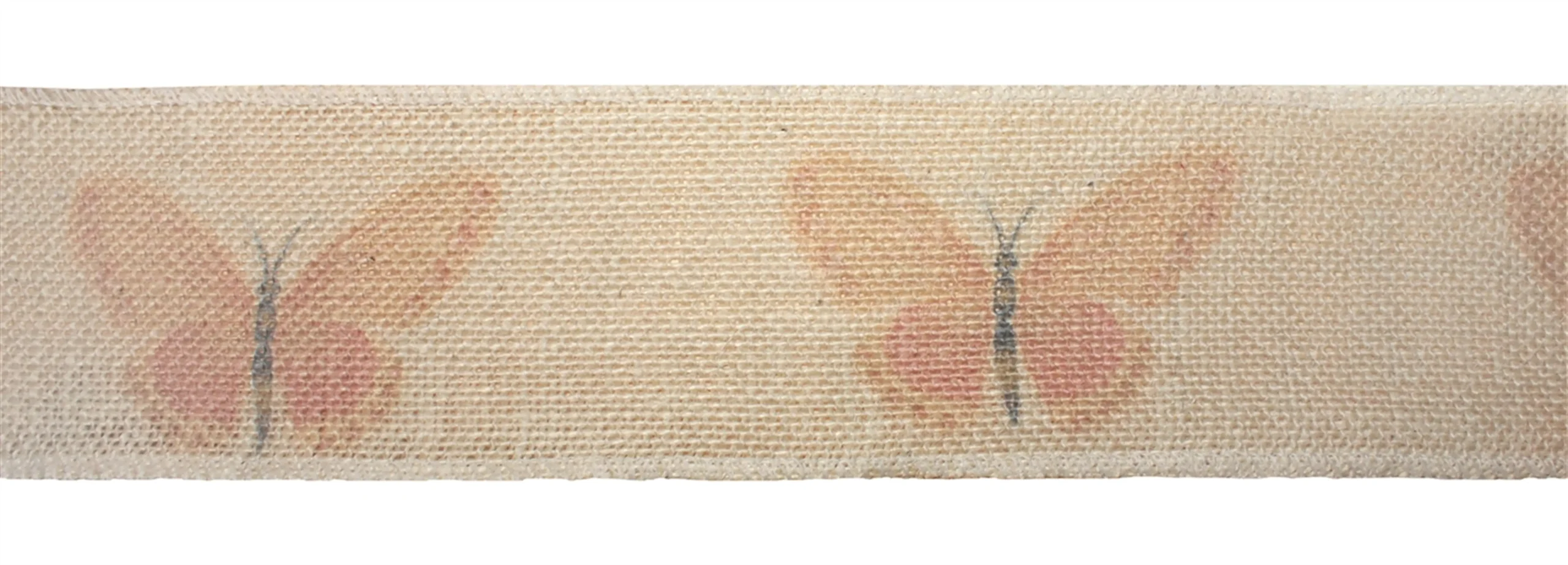 746427541237.0.td_size_1 Butterfly Fabric Ribbon (6 Rolls) 3" x 3.3 Yds. Wired Jute - Image 1