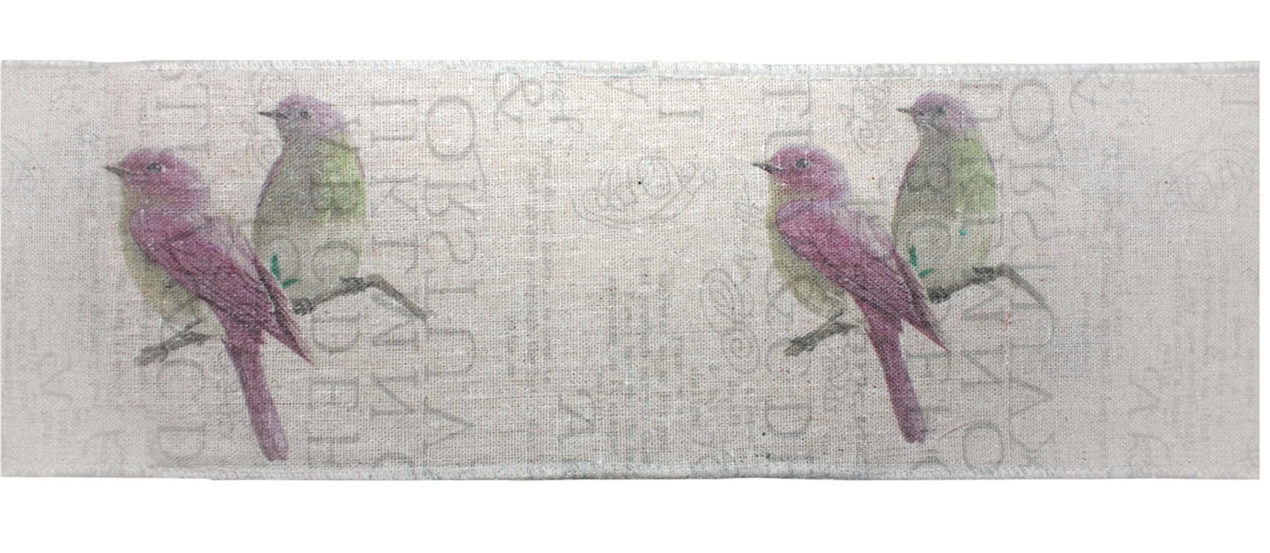 746427541404.0.td_size_1 Bird Fabric Ribbon 3" x 3.3 Yds. (4 Rolls)Wired Polyester - Image 1