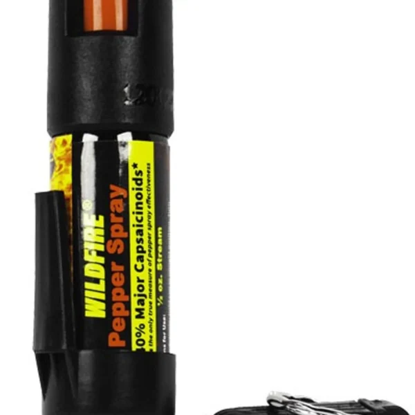 Wildfire 1.4% Mc 1/2 Oz Pepper Spray Leatherette Holster And Quick Release Keychain