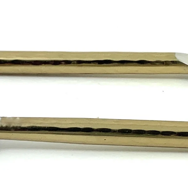 Vibhsa Golden Appetizer Forks and Dessert Spoons Set of 12 Pieces (Cut Hammered, Stainless Steel)