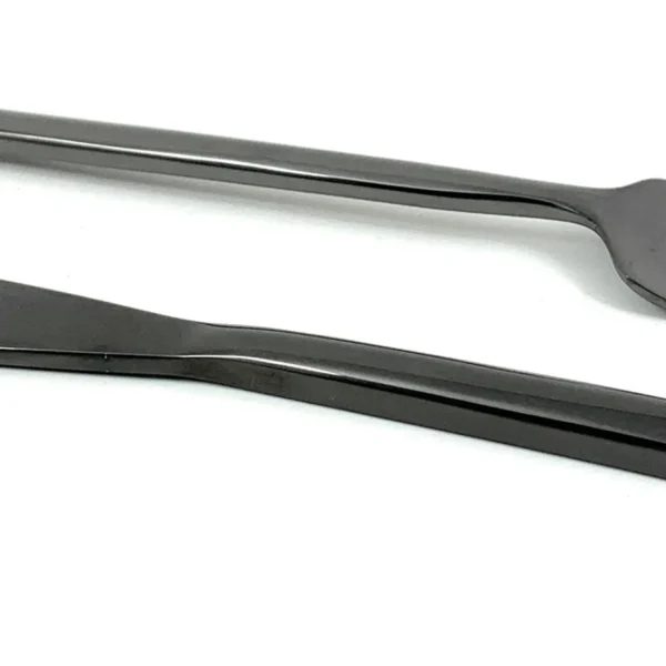 Vibhsa Stainless Steel Dinner Forks and Dinner Knives Set of 12 Pieces (Hammered, Silver Glossy)