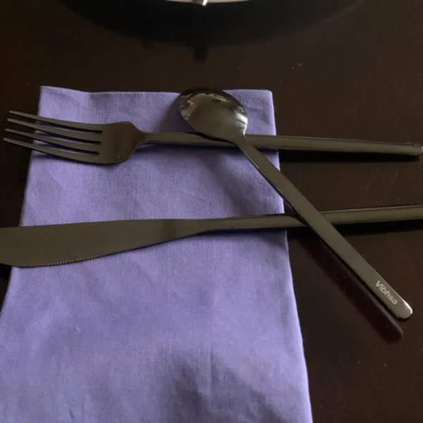 Vibhsa Stainless Steel Flatware 36-Piece Set (Dinner knives, Dinner Forks, Teaspoons)